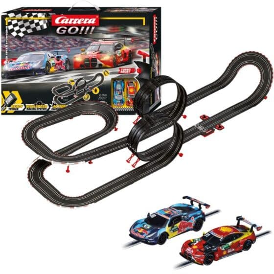 Carrera GO!!! DTM High Speed Showdown bilbane - Schubert Motorsport no.1 BMW M4 GT3 og Ferrari 488 GT3 Red Bull AF Corse No.30