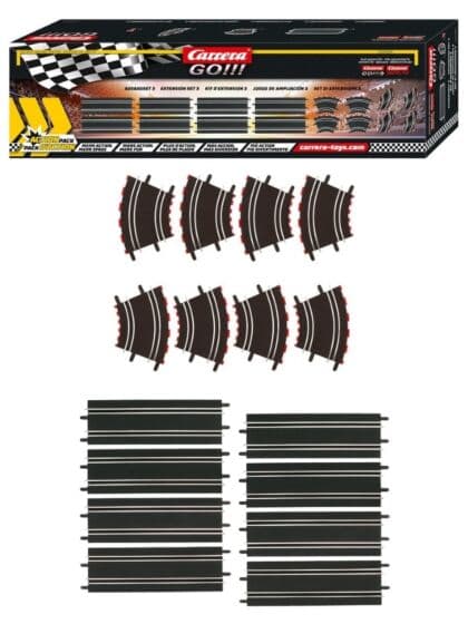 Carrera GO!!! Extension Set - 5 meter utvidelsesdeler til Carrera GO bilbane