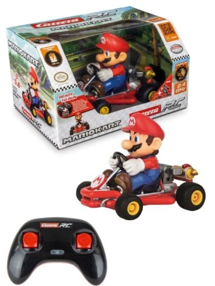 Carrera Mario Kart 2,4 GHz Pipe Kart Mario - radiostyrt bil med oppladbart batteri - 21 cm
