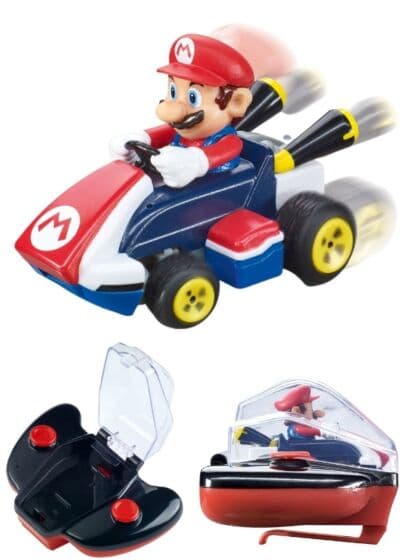 Carrera Nintendo Mario Kart 2,4 GHz Mini RC Mario - radiostyrt minibil 6 cm