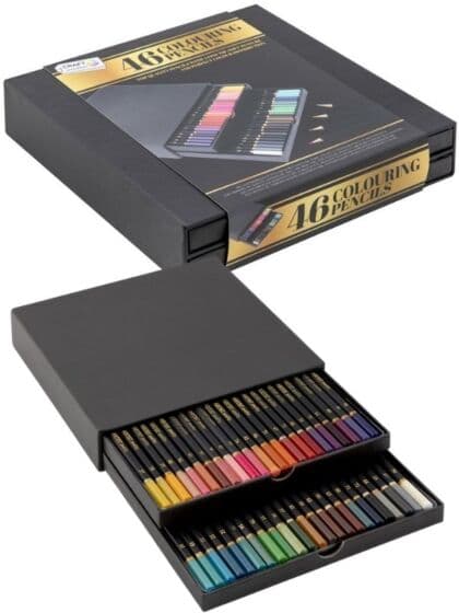 Craft Sensations fargeblyanter i eske - 46 deler