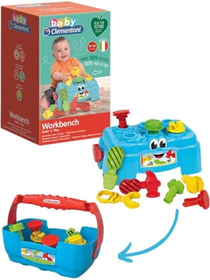 Clementoni Aktivitetsbord og arbeidsbenk i resirkulert plast