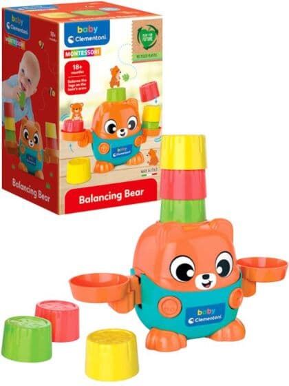 Clementoni Montessori balansebjørn med klosser