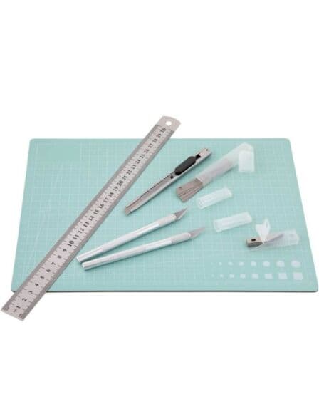 Craft Sensations Skjæresett med matte til hobby og hjem - 22 deler