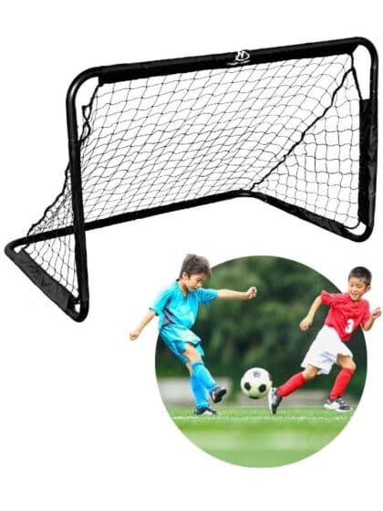 Mzone fotballmål i metall - 90 x 60 x 60 cm
