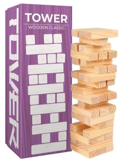 Tactic Tower Wooden Classic - tårnspill i tre