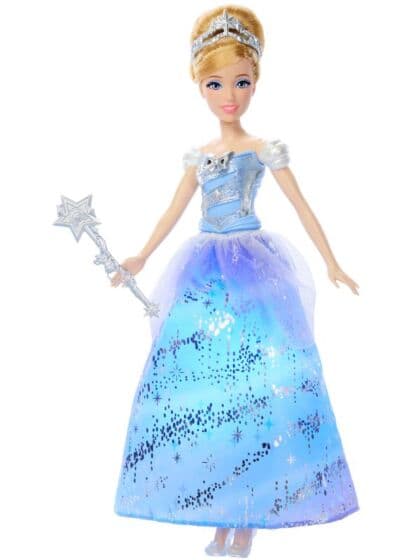Disney Princess Enchanted Askepott dukke med kjole - lyd og lys