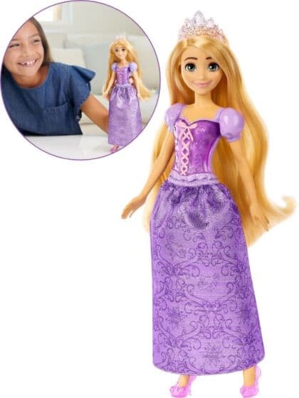 Disney Princess Rapunzel dukke med tilbehør - 27 cm