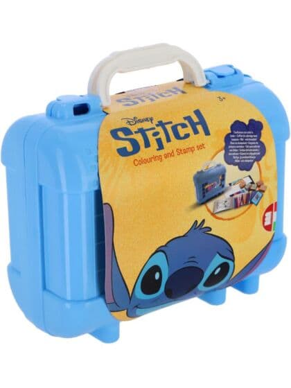 Disney Stitch malekoffert med stempler, fargeblyanter og klistremerker