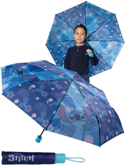 Disney Stitch sammenleggbart paraply - 94 cm
