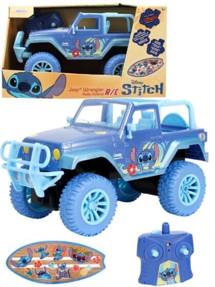 Disney Stitch Radiostyrt bil Jeep med klistremerker - 2,4 GHz - 30 cm