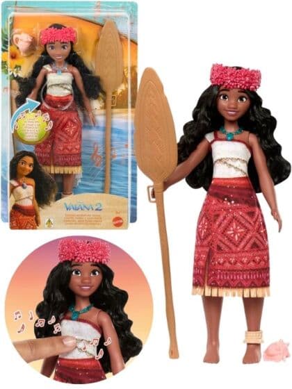 Disney Vaiana 2 Singing Adventure Vaiana dukke med lyd - 32 cm