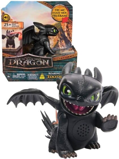 Dragetreneren Roaring Minis Tannlaus interaktiv figur - med 25 lyder