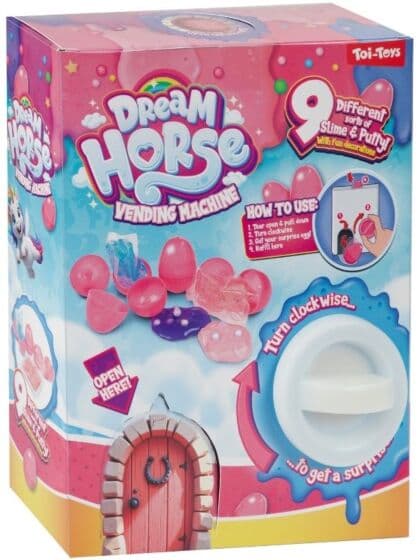DREAM HORSE overraskelsesautomat med slim - 9 deler