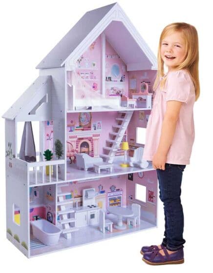 EduFun Askepotts dukkehus med 15 møbler