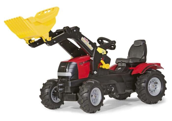 Rolly Toys rollyFarmtrac: Case Puma CVX tråtraktor med frontlaster - luftgummihjul