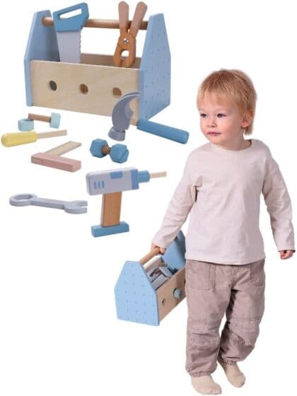 EduFun Verktøykasse med tilbehør i tre