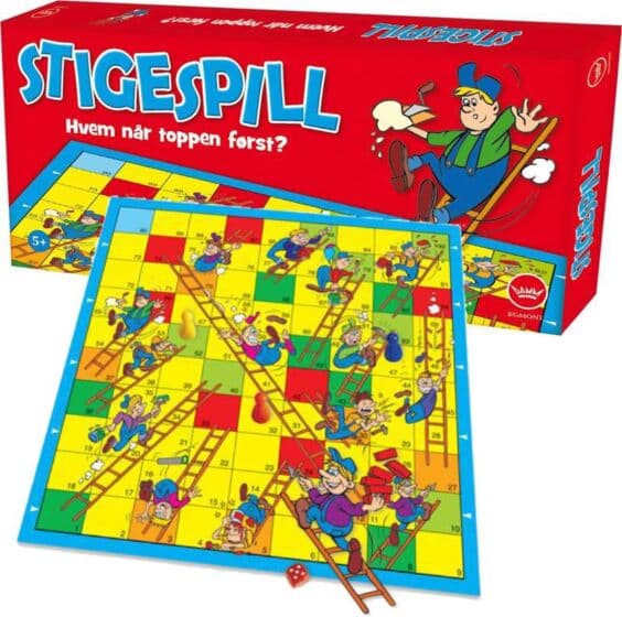 Stigespill - Hvem når toppen først? - brettspill for familien