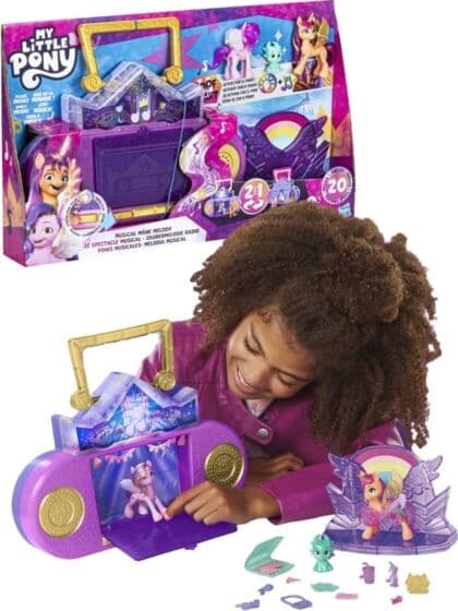 My Little Pony Musical Mane Melody 2i1 lekesett med lys og musikk - 3 figurer inkludert