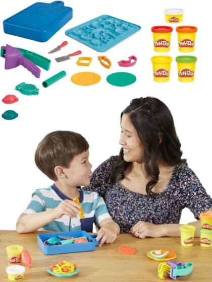 Play Doh Little Chef Startsett med 5 bokser lekeleire og 14 tilbehør