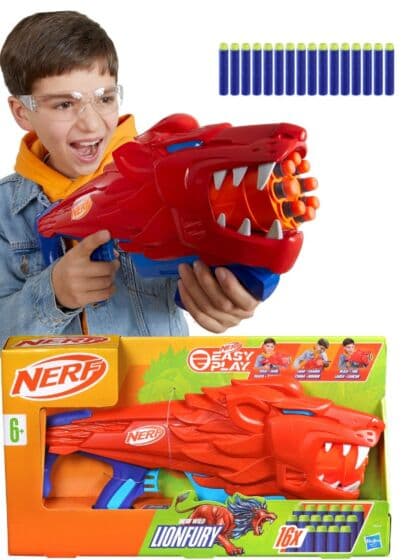 NERF Junior Wild Lionfury blaster med 16 dartpiler