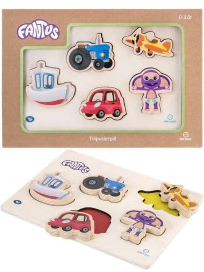 Fantus trepuslespill kjøretøy - 5 brikker