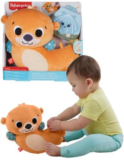 Fisher Price 2-i-1 Rockin Tummy Time Oter bamse - 23 cm