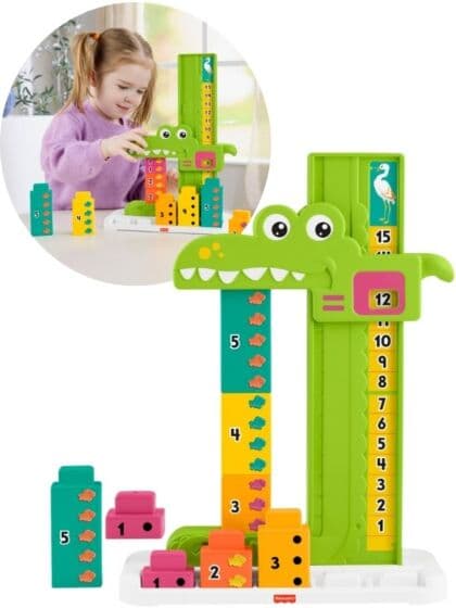 Fisher Price Krokodille med numrerte klosser - lær å telle