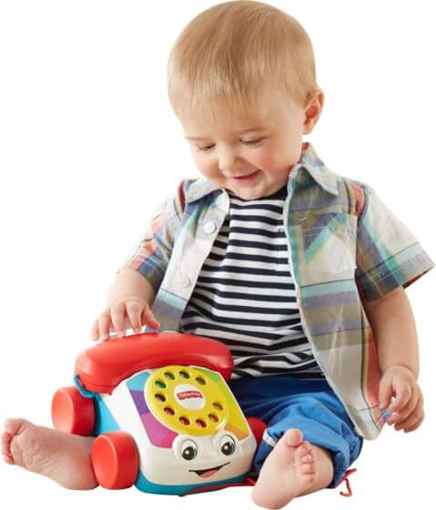 Fisher Price klassisk telefon draleke med ringelyd