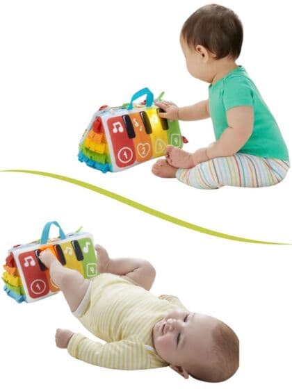 Fisher Price mykt piano med lys og lyd