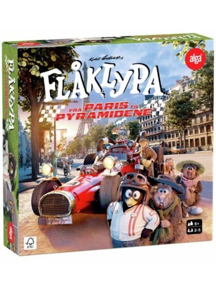 Flåklypa Paris til Pyramiden Brettspill