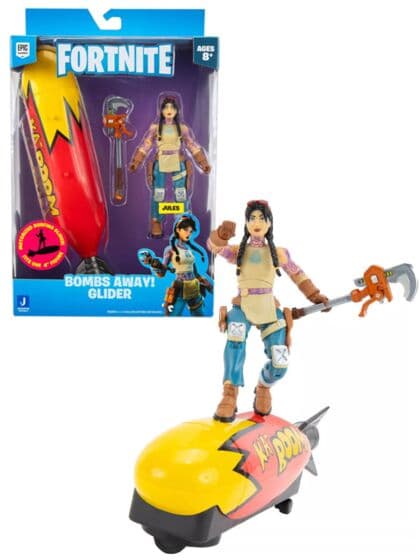 Fortnite Kaboom Glider figursett - med Jules og kjøretøy