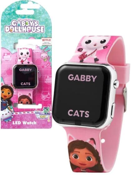 Accutime Gabbys Dukkehus digital klokke med silikonreim