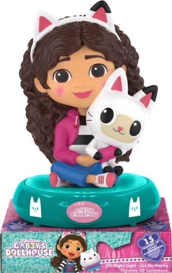 Gabbys Dukkehus 3D nattlampe - Gabby og Panda Pote