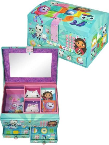 Gabbys Dukkehus musikalsk smykkeskrin med kodelås