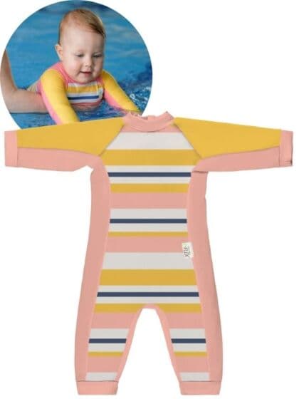 Konfidence Splashy baby badedrakt 9–12 måneder - rosa