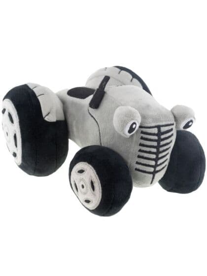 Gråtass plysjtraktor 24 cm