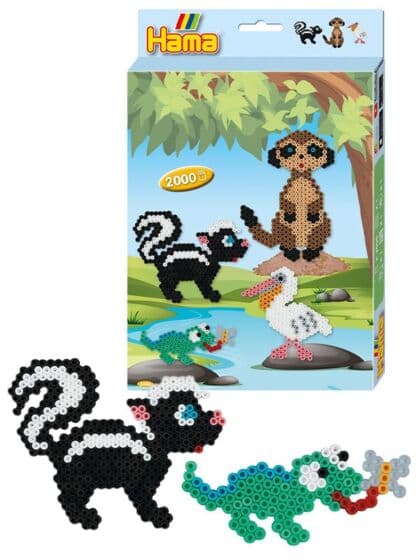 Hama Midi dyr - perler og perlebrett - 2000 Midi perler