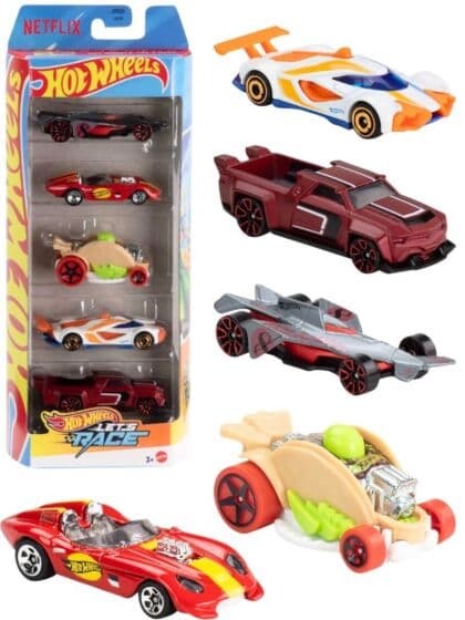 Hot Wheels Let's Race 5-Pack lekebiler i metall