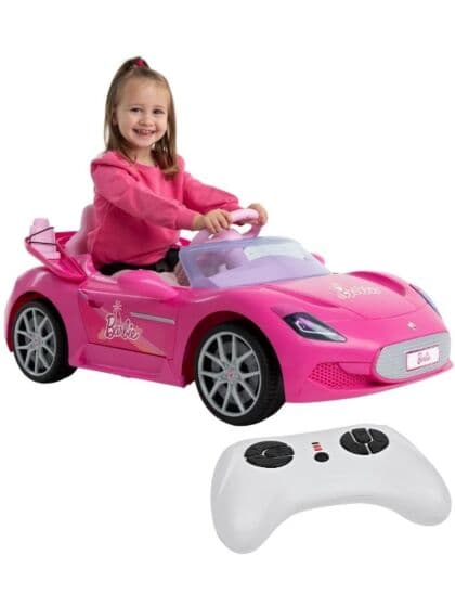 Peg Perego Barbie RC Bil 12V – Elektrisk fjernstyrt kabriolet for barn