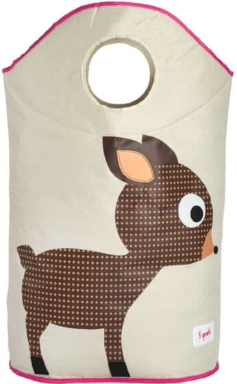 3 Sprouts skittentøyskurv med håndtak - Hjort