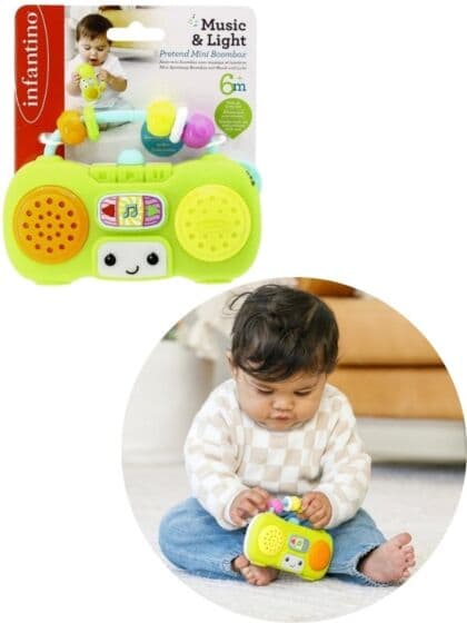 Infantino Babyleke med lyd og lys - boombox