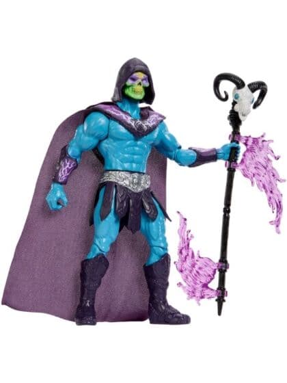Masters of the Universe Skeletor actionfigur med Havoc Staff og angrep – 14 cm