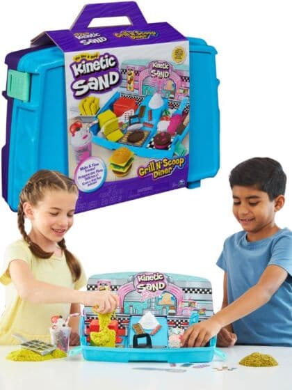 Kinetic Sand boks med magisk sand - restaurant