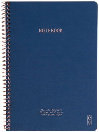 KOZO Notatbok A5 - Navy