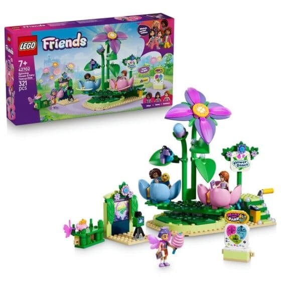 LEGO Friends 42702 Snurrende tekoppkarusell med blomstertema