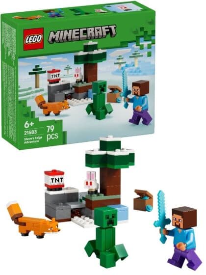 LEGO Minecraft 21583 Steves eventyr på taigaen