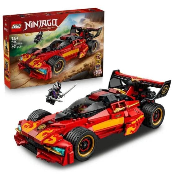 LEGO NINJAGO 71867 15-årsjubileumsutgaven av Kais X-1 ninjabil
