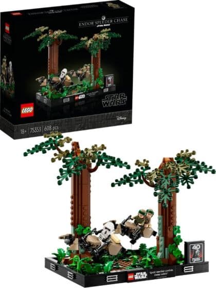 LEGO Star Wars 75353 Diorama med speederjakt på Endor