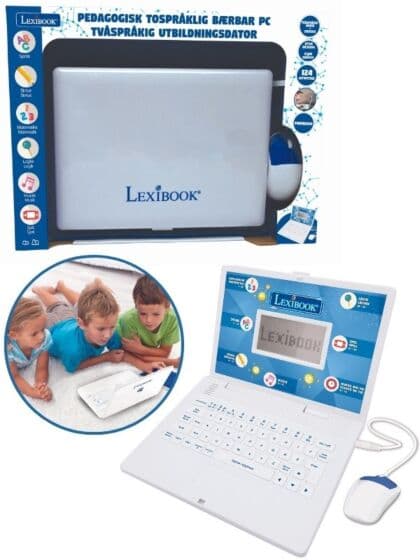 Lexibook Pedagogisk laptop med 124 aktiviteter - norsk